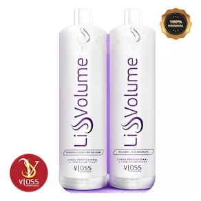 Kit Progressiva De Cabelo Vloss Liss Balsamo Orgânica Volume