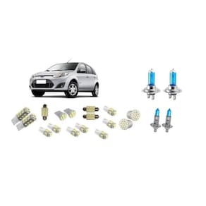 Farol + Leds Ford Fiesta 2007 A 2013 Kit 20 Lampadas Brancas