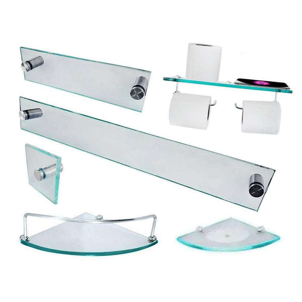 Kit Para Banheiro Premium Max 03 Incolor 6 Peças