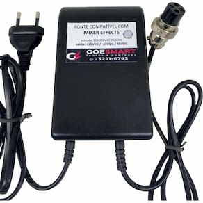 Fonte Carregador 15V 48V Mesa Mixer Som Arcano Arm-Sbk Usb