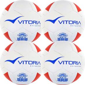 Kit 4 Bola Futsal Vitoria Brx Max 200 Sub 13 11/13 Anos