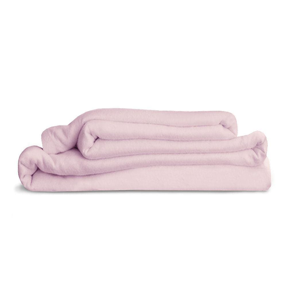 Lençol De Berço Avulso 100% Algodão Flanela Tognato Rosa