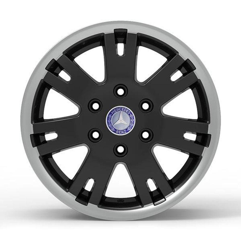 Roda Europa Sprinter 16X7 6X130Mm Et 66 Preto Brilhante D