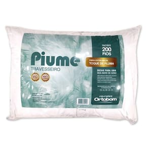 Travesseiro Ortobom Piume Toque de Pluma Percal 200 Fios