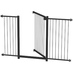 Grade Portão Pet Bebê Divisor Ambiente 123 A 128 Cm Preto