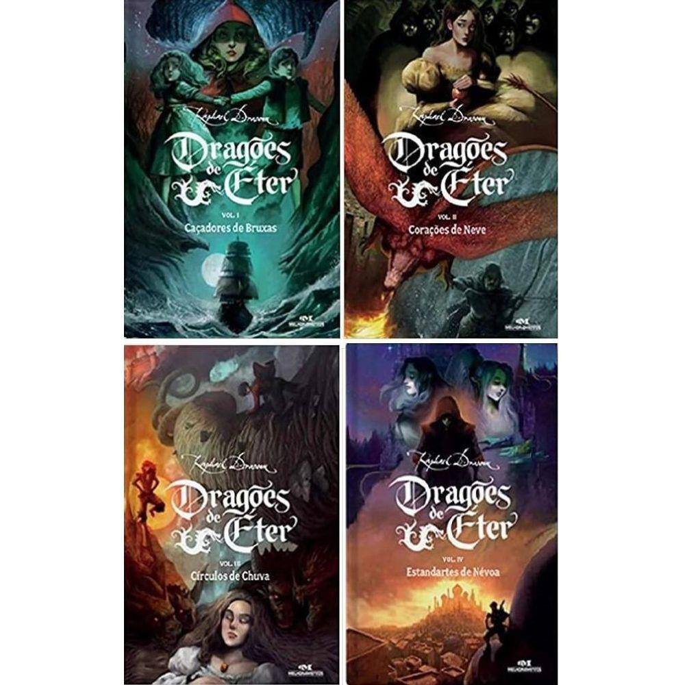 Kit 4 Livros Dragoes De Eter Raphael Draccon