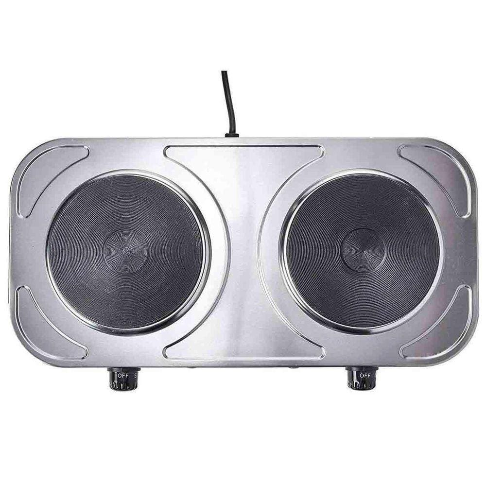 Fogão Elétrico De Mesa Agratto 2 Pratos Inox Portátil 220V