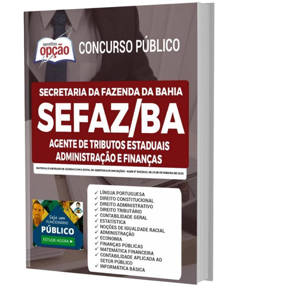 Apostila Sefaz Ba Agente De Tributos Estaduais Administração