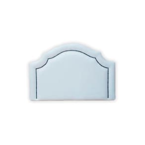 Cabeceira Provençal Luxo Tachas - Solteiro Courino Branco