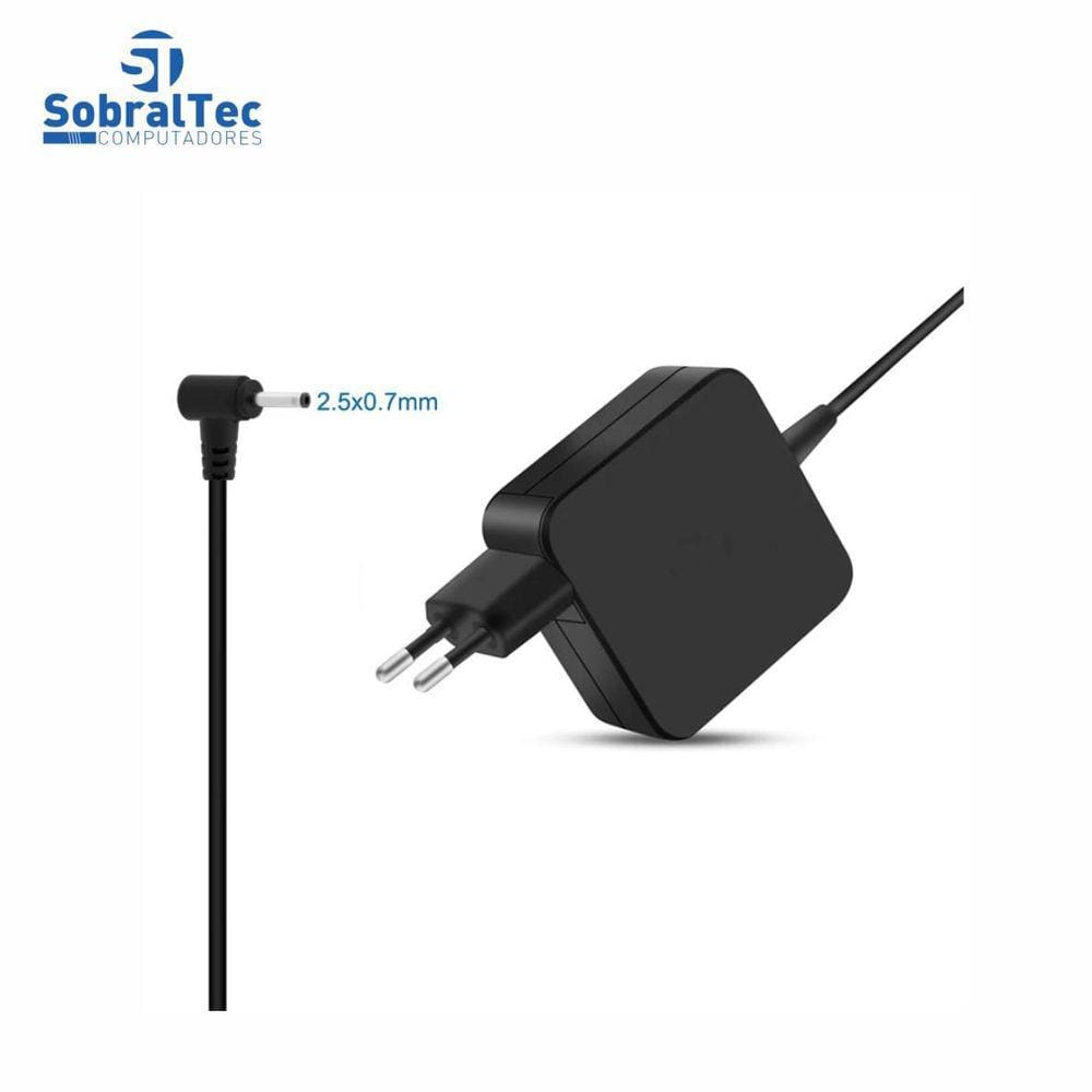 Fonte P/Notebook 12V Pino Fino 2.5X0.7Mm Samsung Chromebook