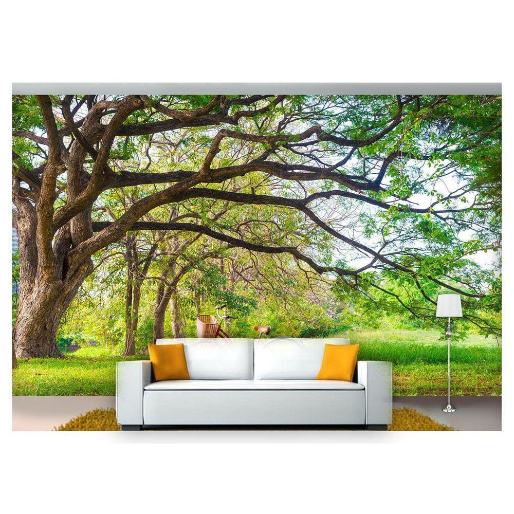 Papel De Parede Floresta Natureza Árvores 3D 3M² Xna182