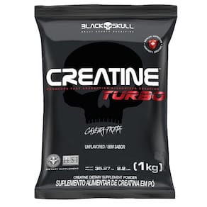 Creatine Turbo - 1000G Refil Sem Sabor - Blackskull