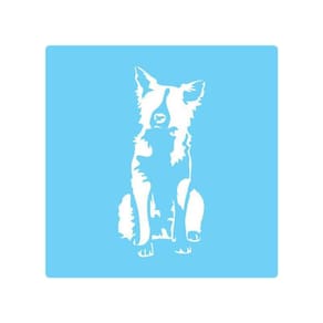 Stencil De Parede Tamako Cachorro - 55 X 55Cm - Ref 332