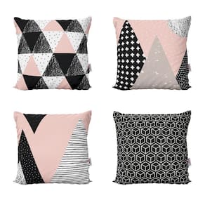 Almofadas Decorativas Rosa E Preto Para Sala 40X40