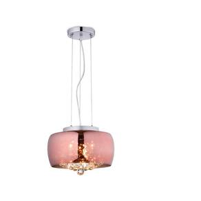 Pendente / Plafon Cobre Cristal Soho Pd005Co 28X17Cm