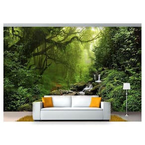 Papel De Parede Floresta Natureza Árvores 3D 3M² Xna163