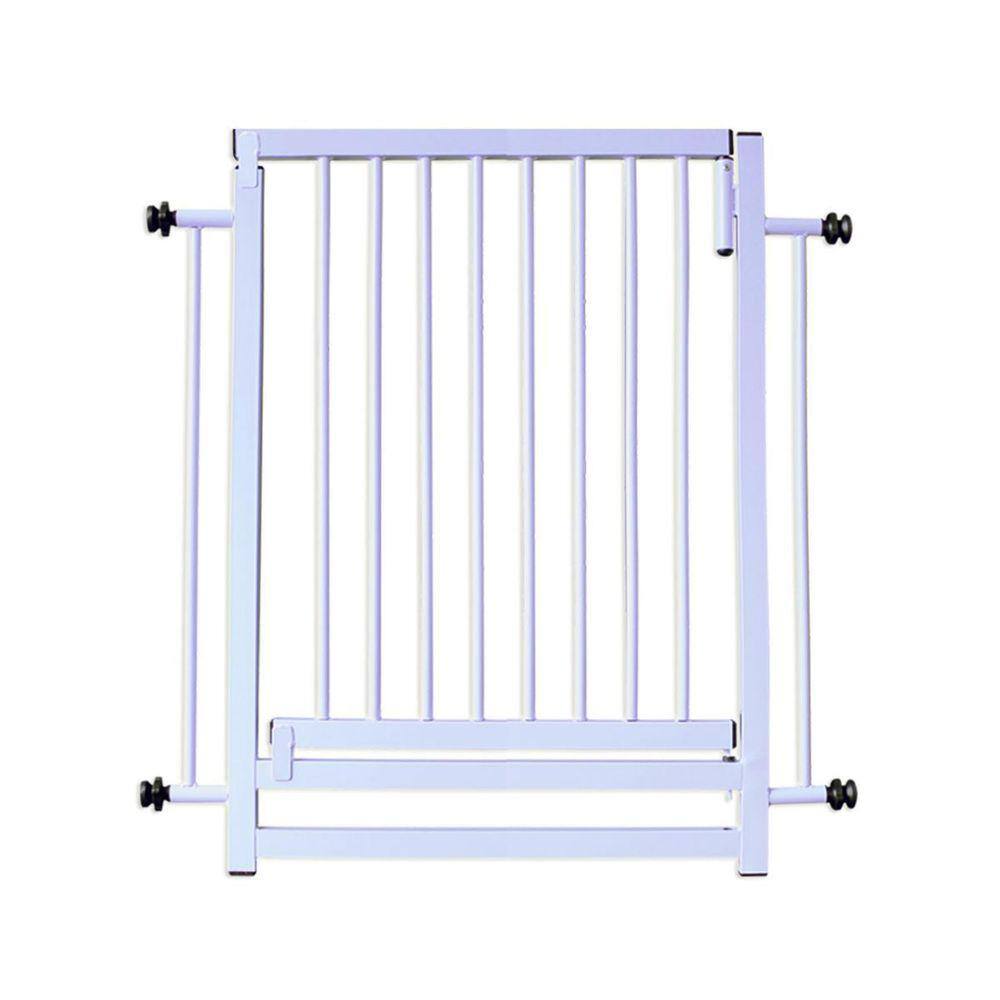 Portão Grade Proteção Pet E Criança 80Cm Branco