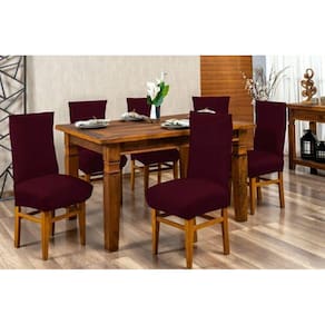 Kit Capa Para Cadeira De Jantar 8 Lugares Bordo