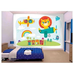 Papel De Parede Infantil Quarto De Bebê Avião  Azs177