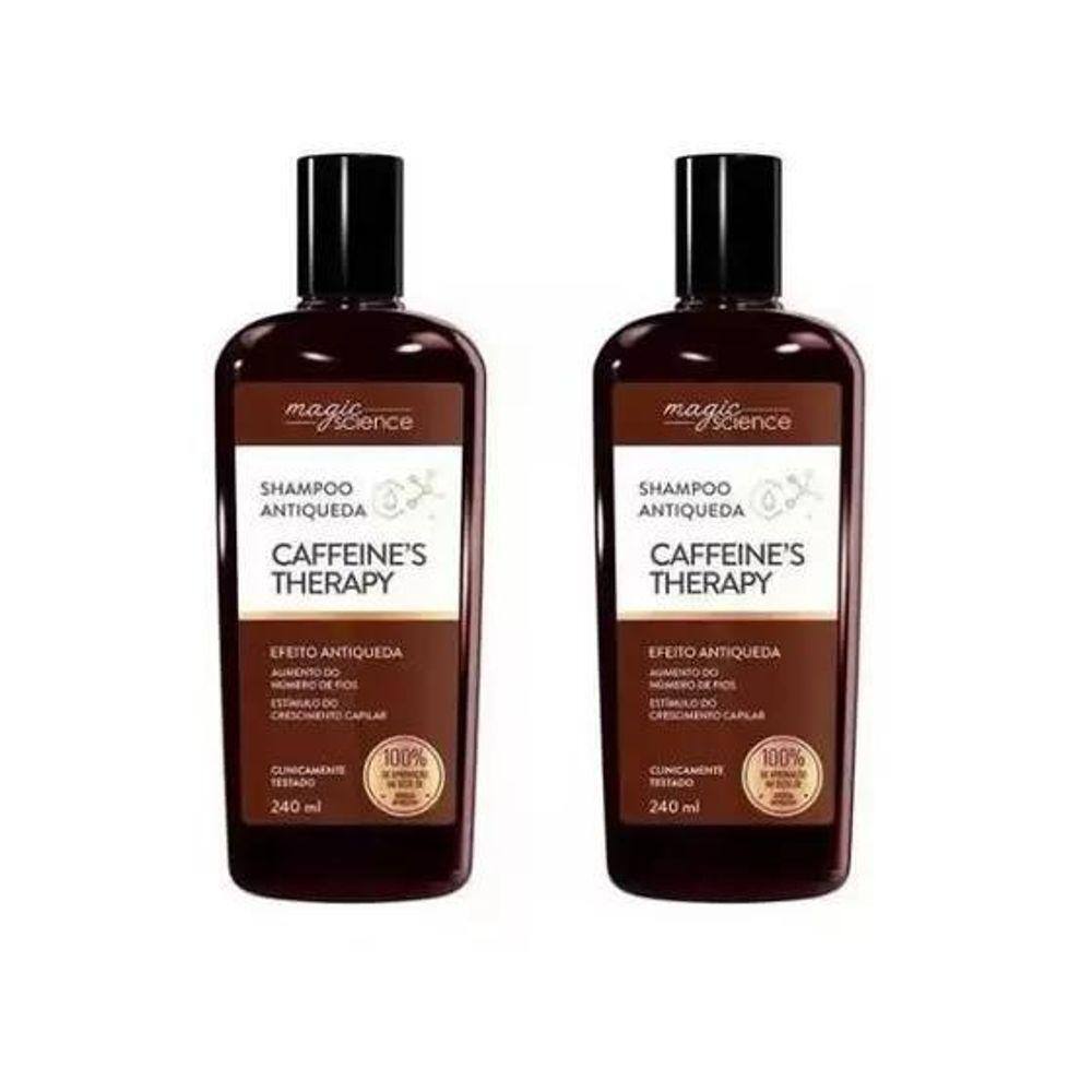 Kit 2 Shampoos Caffeines Therapy: Crescimento E Antiqueda