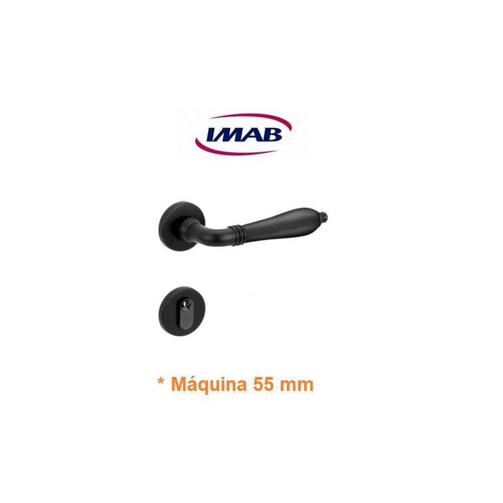 Fechadura Porta Externa Lily Imab Preta Preto Cilindro