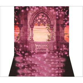 Fundo Fotográfico Castelo Fantasia De Princesa 1,50X2,50