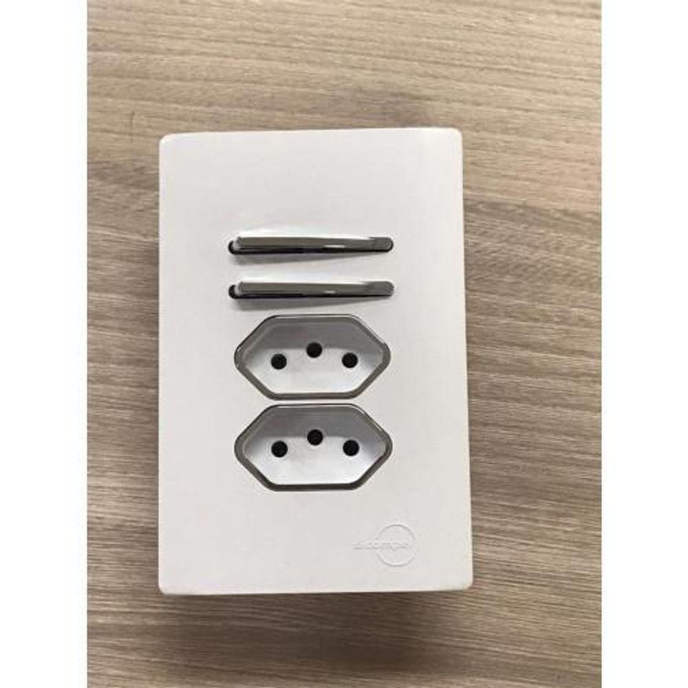 Cj Int Duplo Simples + Tomada Dupla 20A Suporte