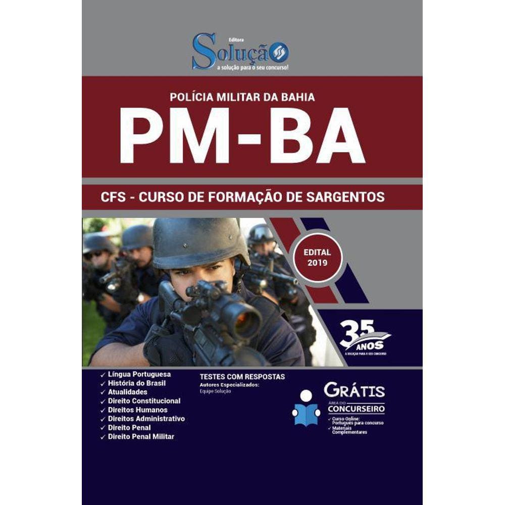 Apostila Pm-Ba 2019 - Cfs - Curso Sargentos