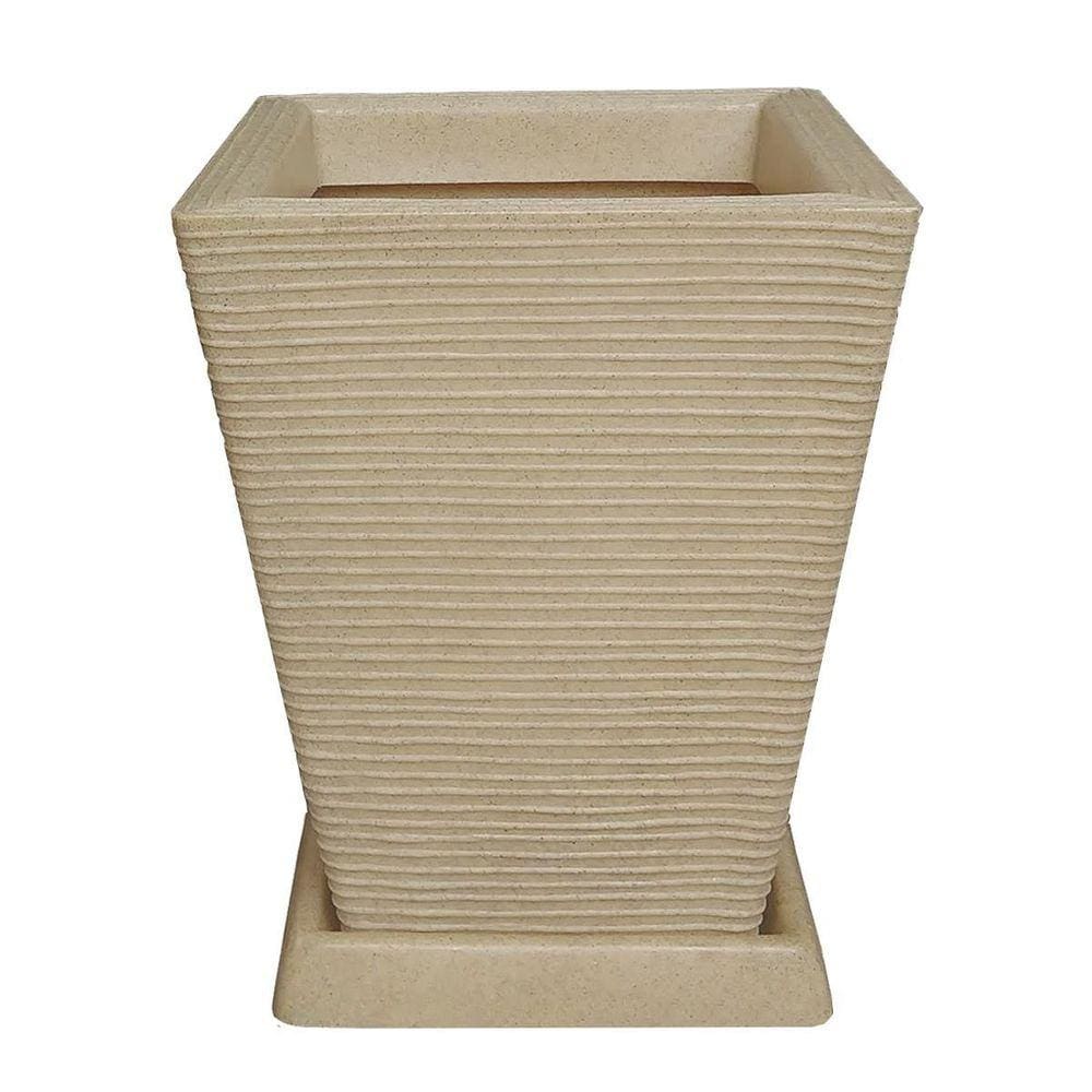 Vaso De Planta Decorativo Polietileno 45X35 + Prato Areia
