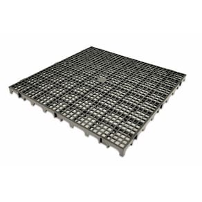 Piso Estrado Plástico Preto 50x50