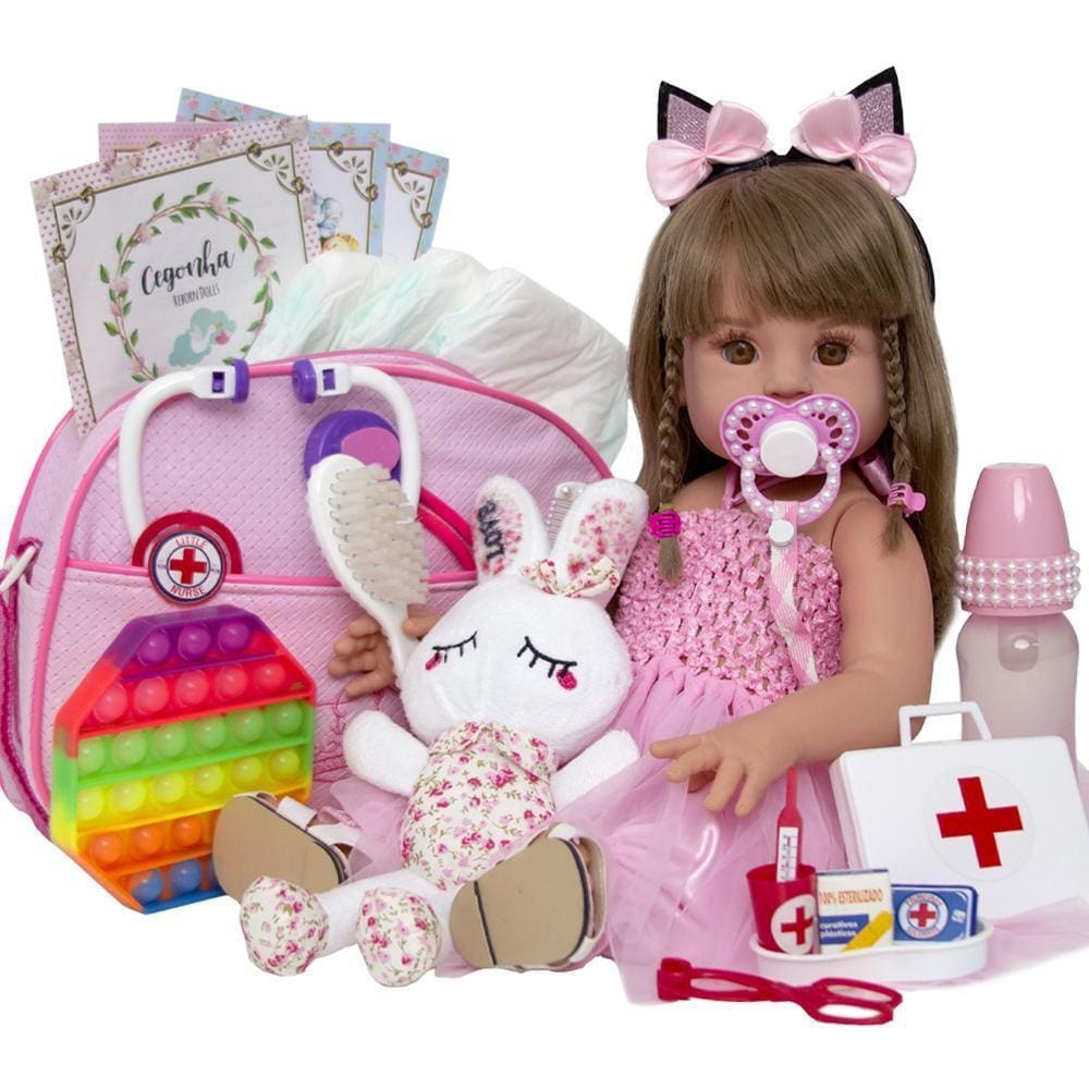 Bebe Reborn Menina Fada Madrinha Real Boneca BK Morena - Cegonha Reborn  Dolls - Bonecas - Magazine Luiza