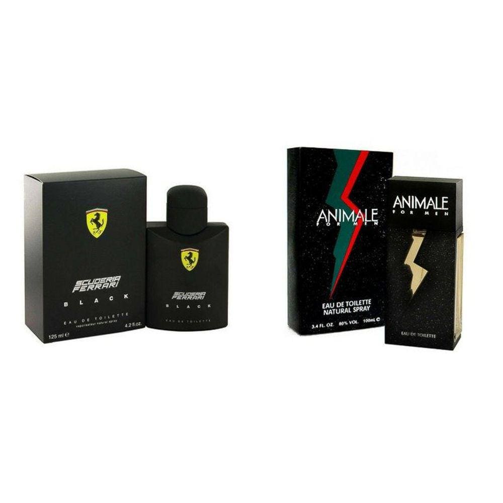 Kit Ferrari Black 125ml e Animale For Men 100ml