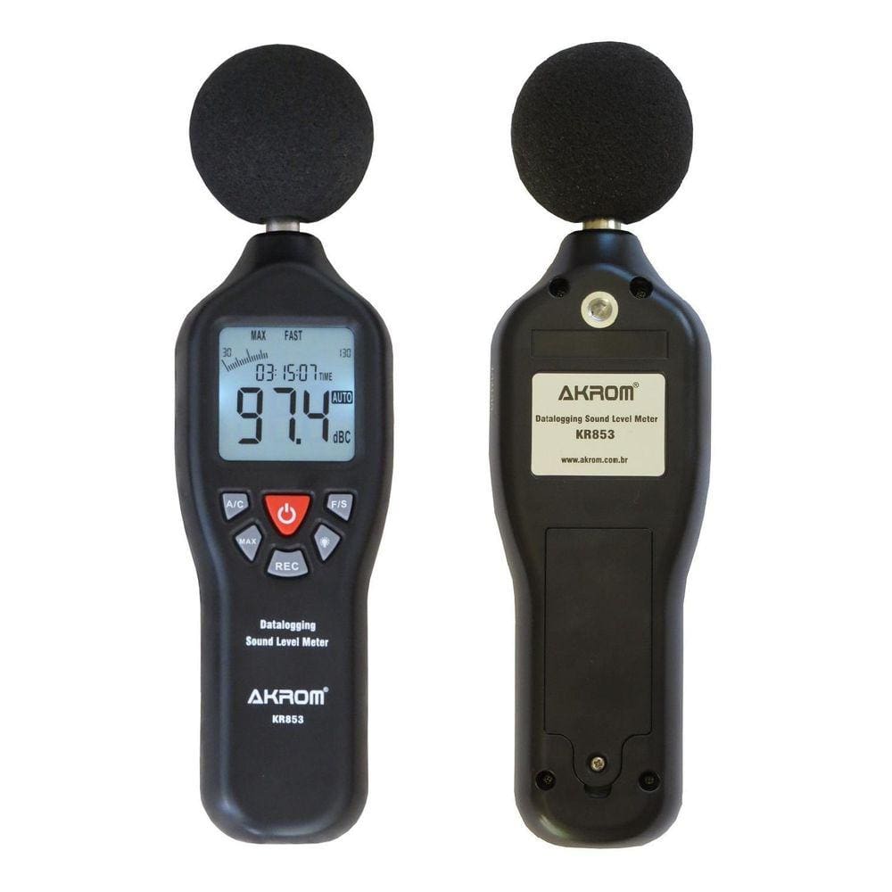 Decibelímetro A/C Com Datalogger E Certificado De Calibração