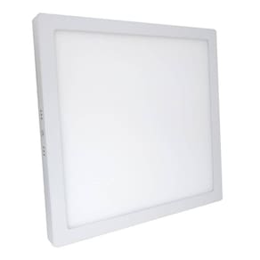 Kit 3 Luminária Plafon Led Quadrado Sobrepor 24W 6000K