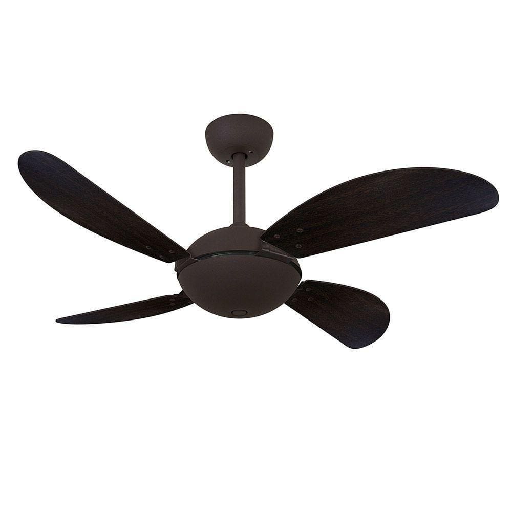Ventilador De Teto Volare Marrom Office 4 Pás 110V