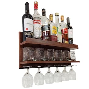 Barzinho De Parede - 54X26 Com Porta Taças - Imbuia