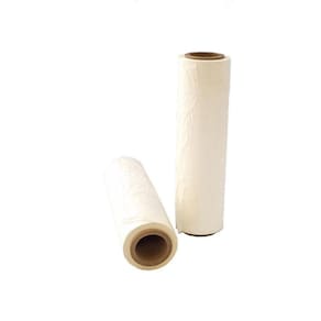 Kit 16Kg 4 Bobina Filme Stretch Leitoso Manual 50Cm 0,025