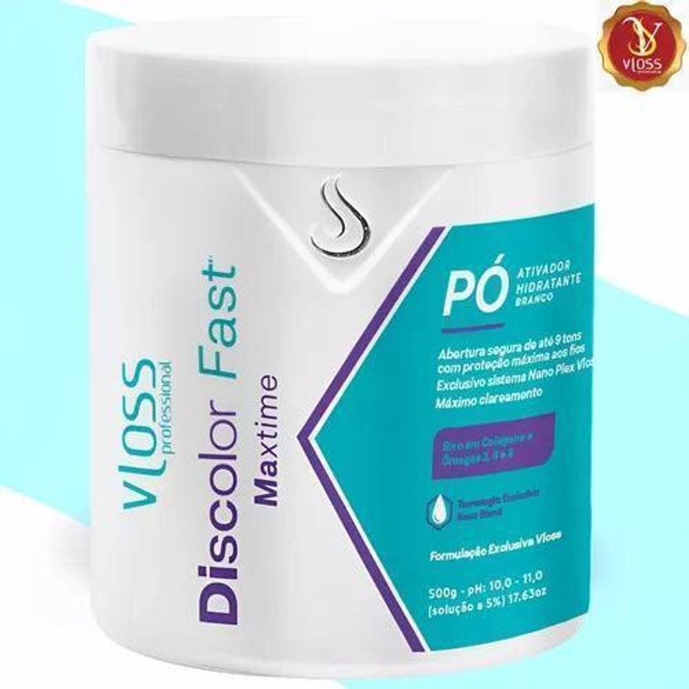 Pó Descolorante Vloss Abertura De Até 9 Tons Não Resseca