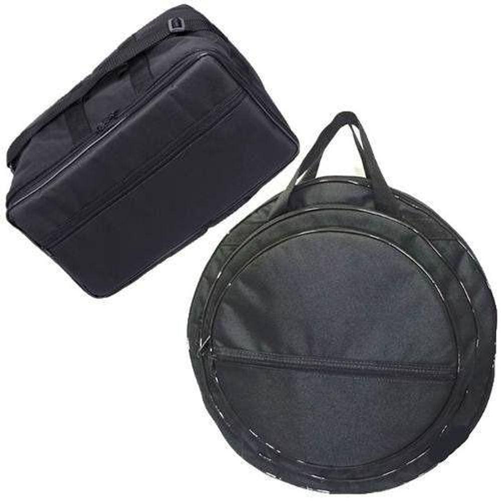 Kit Capa Pratos + Capa Pedal Duplo Bateria Envio 24H Carbon