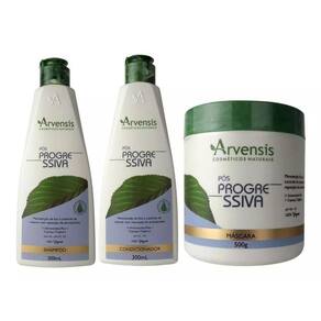 Kit Arvensis Pós Progressiva Shampoo Condicionador Mascara