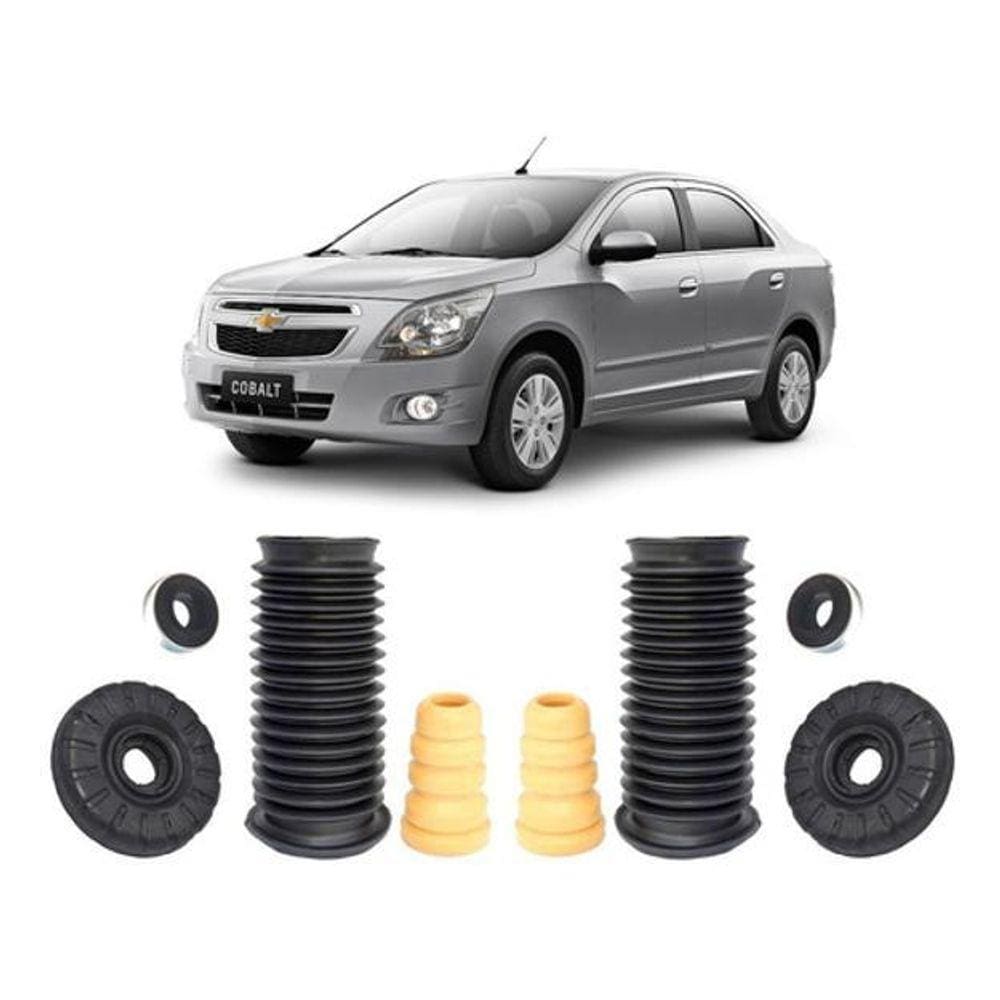 2 Kit Coxim Batente Amortecedor Dianteiro Cobalt 2011 A 2020