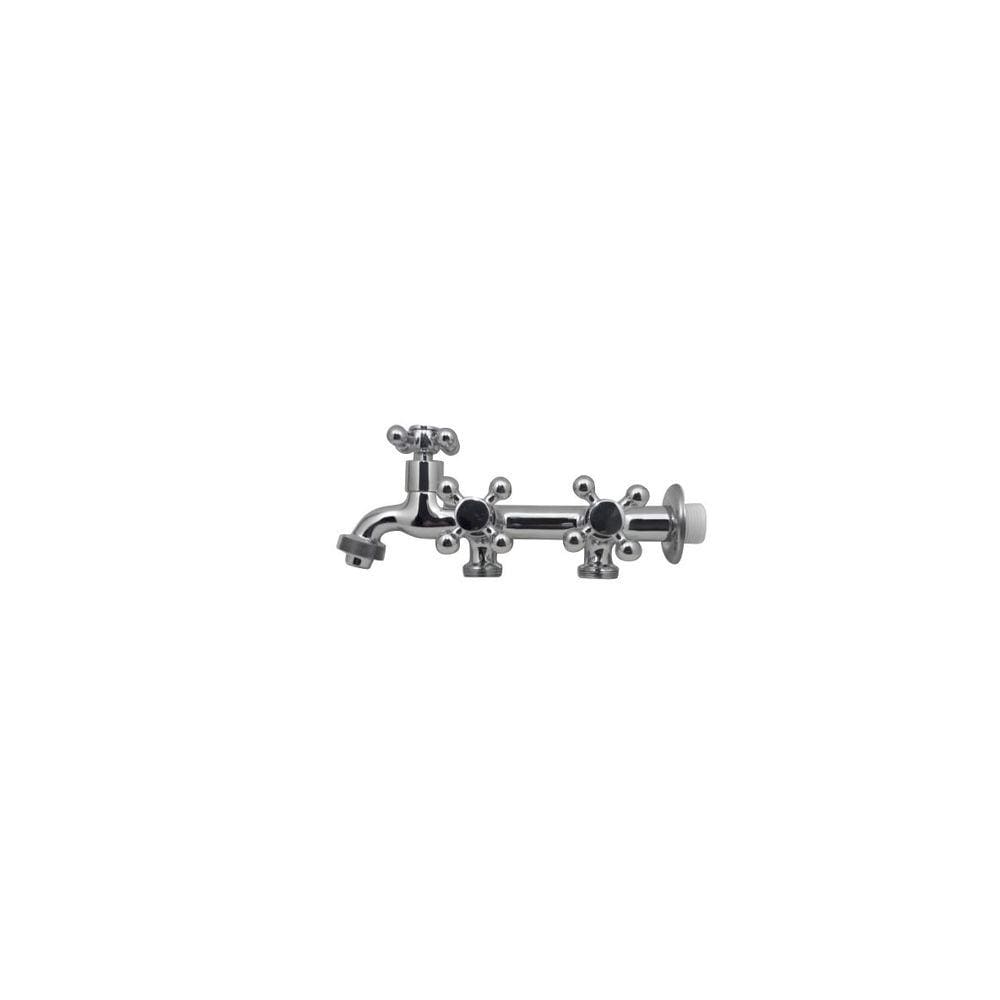 Torneira Tanque Máquina Tripla 3 Saídas 1/4 Volta C33
