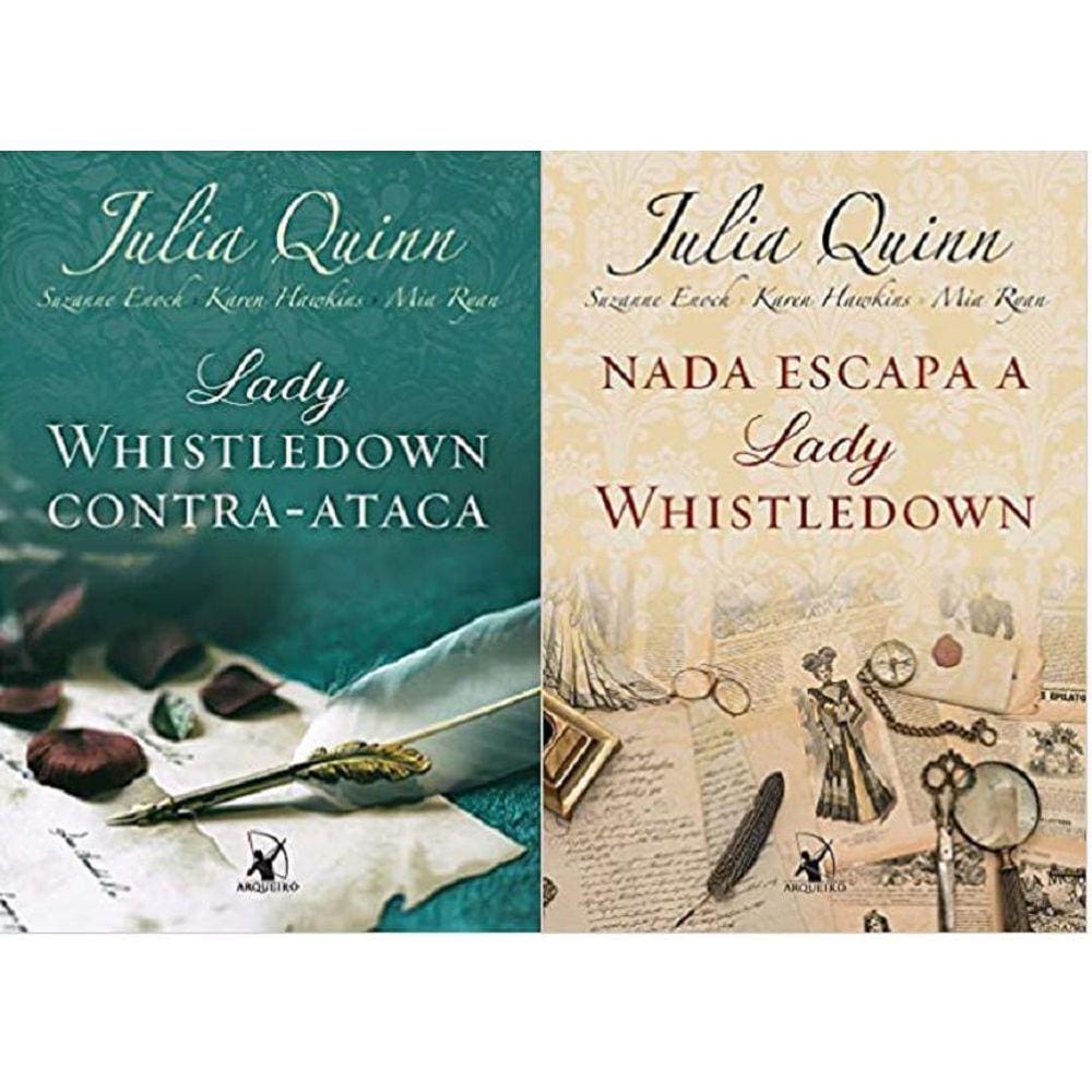 Kit 2 Livros Julia Quinn Lady Whistledown