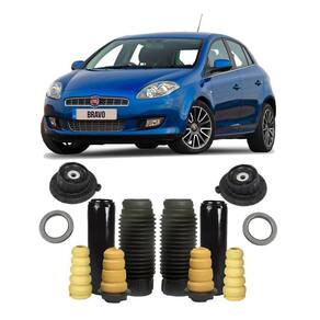 Coxim + Batente Dianteiro Traseiro Fiat Bravo 2011 Até 2017