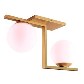 Lustre Plafon Havana 2 Startec Dourado 46Cm - Alumínio E