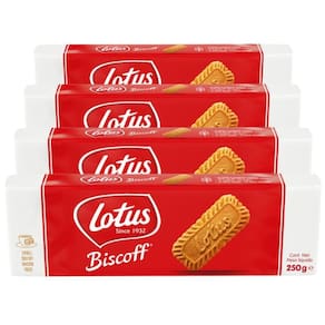 Kit 4 Biscoitos Bolacha Belga Lotus Biscoff 250G