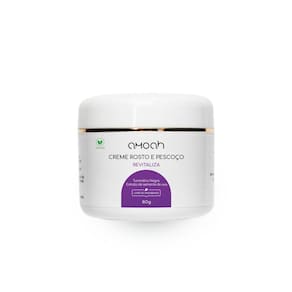 Creme Rosto E Pescoço Com Turmalina Negra Vegano 60G Amoah
