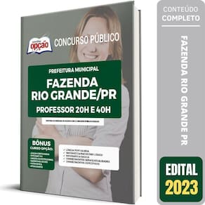 Apostila Fazenda Rio Grande Pr Professor 20H E 40H