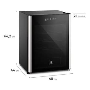 Adega 24 Garrafas Led 64X48X44Cm 5ºc A 18ºc - Electrolux