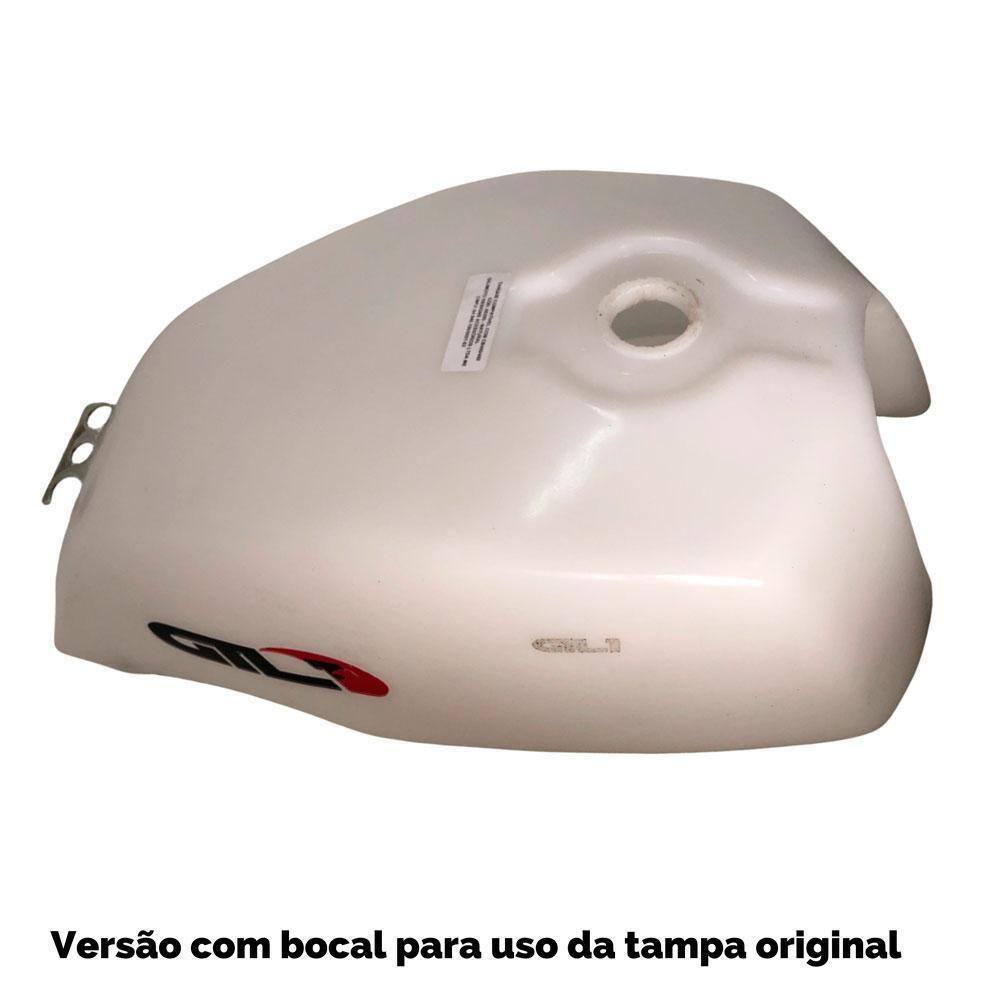 Tanque Cb400/450 Branco Semi Transparente - Plastico Gili